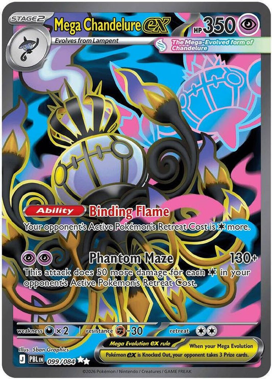 099/084 - Mega Chandelure ex HOLO - Pitch Black - Ultra Rare