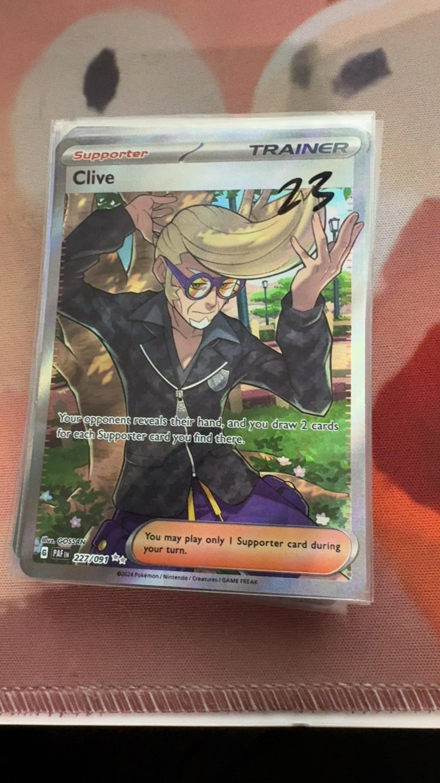 227/091 - Clive HOLO - Paldean Fates - Ultra Rare