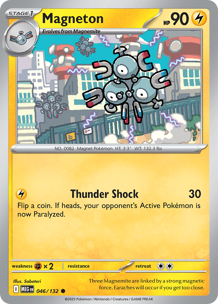 046/132 - Magneton - Mega Evolution - Common