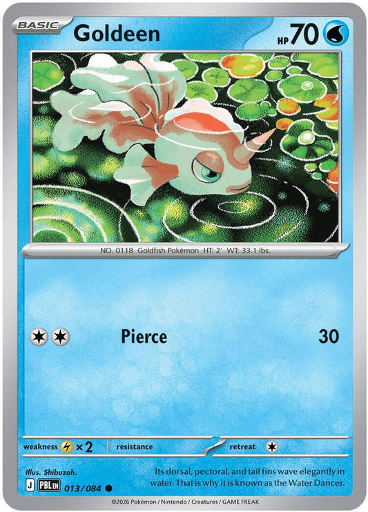 013/084 - Goldeen REVERSE HOLO - Pitch Black - Common