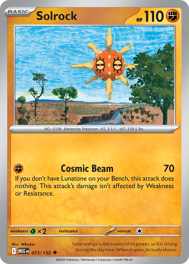 075/132 - Solrock - Mega Evolution - Uncommon