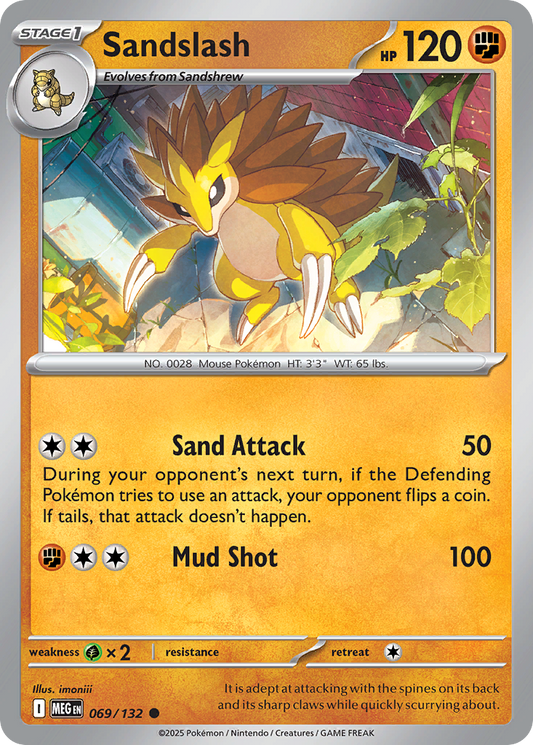 069/132 - Sandslash - Mega Evolution - Common
