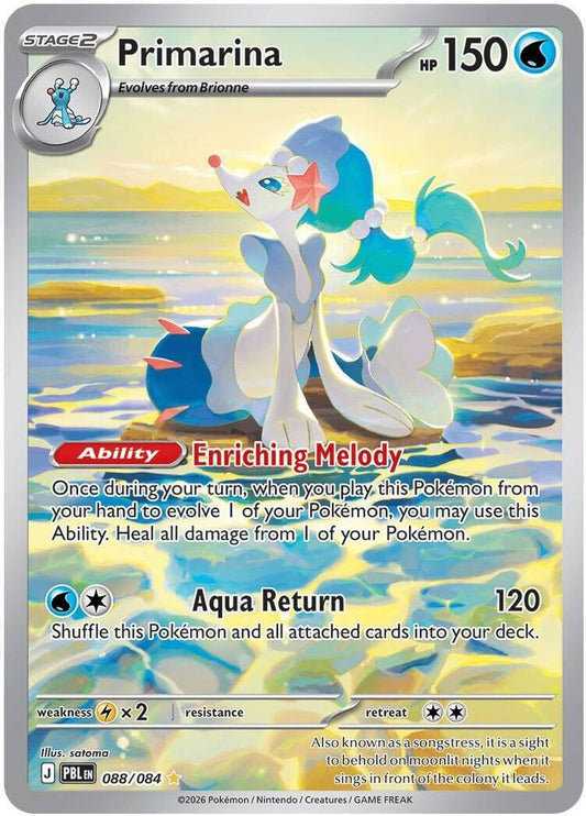 088/084 - Primarina HOLO - Pitch Black - Illustration Rare