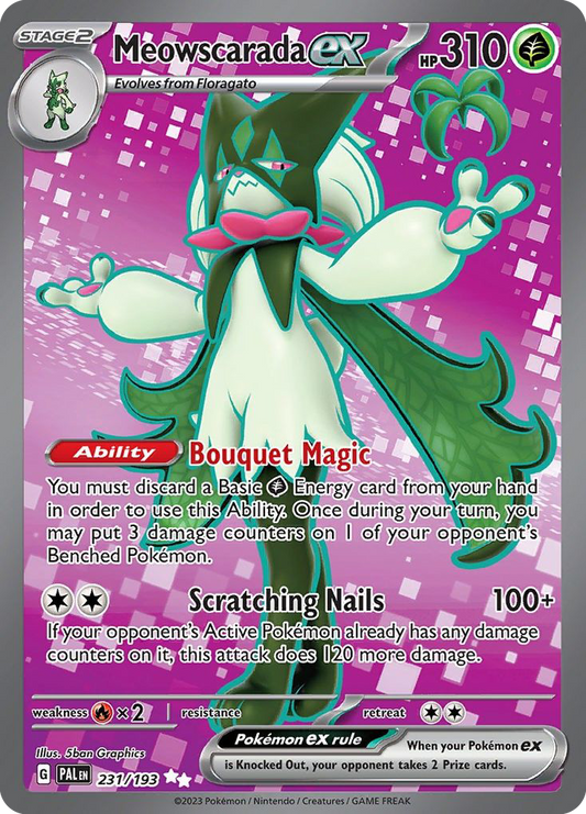 231/193 - Meowscarada ex HOLO - Paldea Evolved - Ultra Rare