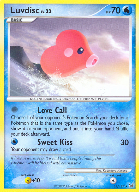 35/127 - Luvdisc REVERSE HOLO - Platinum - Rare