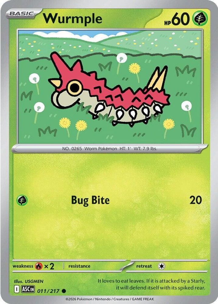 011/217 - Wurmple - Ascended Heroes - Common