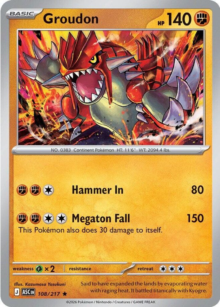 108/217 - Groudon - Ascended Heroes - Rare