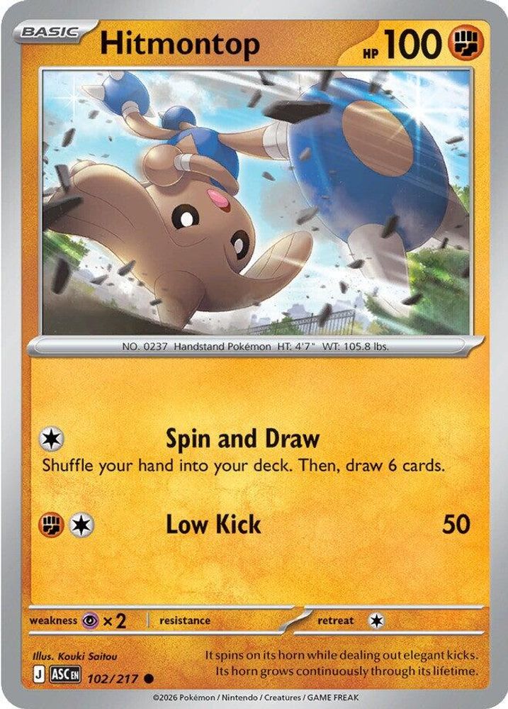 102/217 - Hitmontop - Ascended Heroes - Common