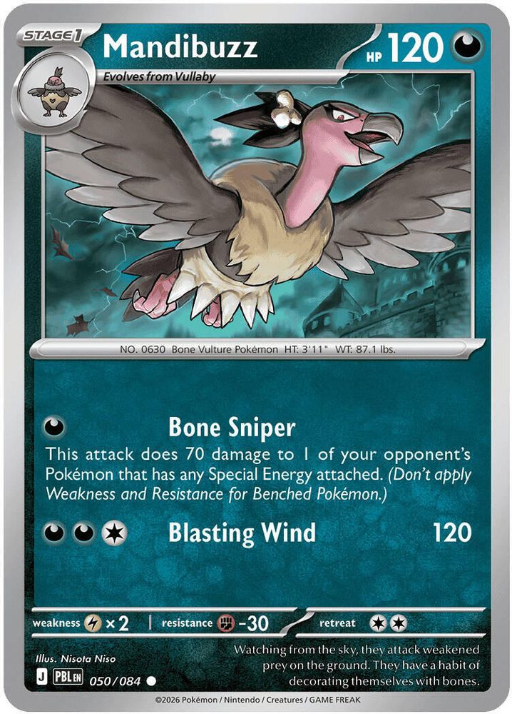 050/084 - Mandibuzz - Pitch Black - Common