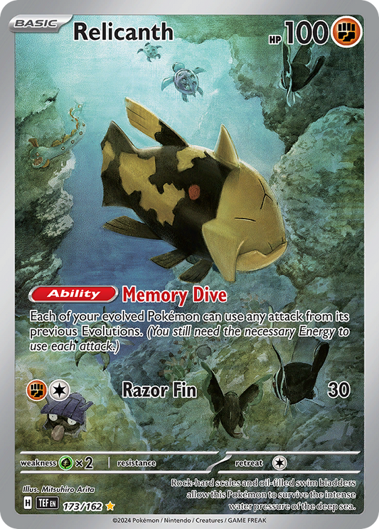 173/162 - Relicanth HOLO - Temporal Forces - Illustration Rare
