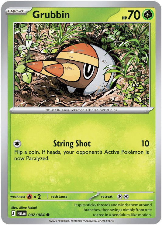 002/084 - Grubbin REVERSE HOLO - Pitch Black - Common