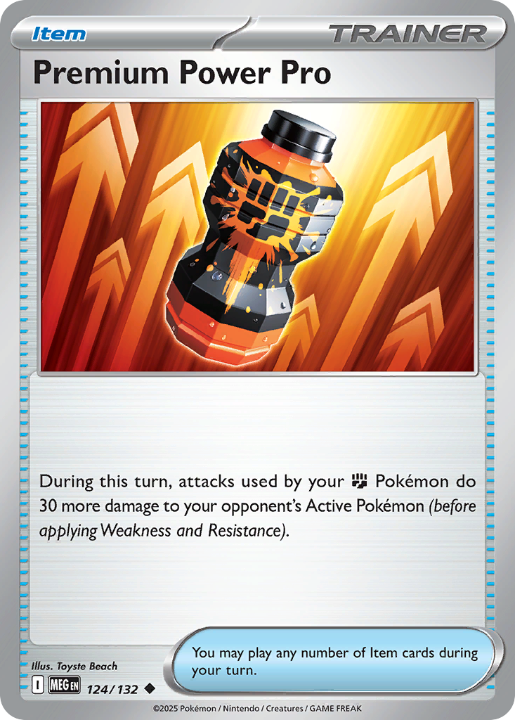 124/132 - Premium Power Pro - Mega Evolution - Uncommon