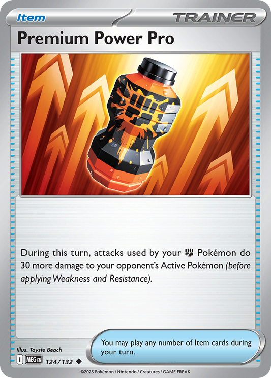 124/132 - Premium Power Pro - Mega Evolution - Uncommon