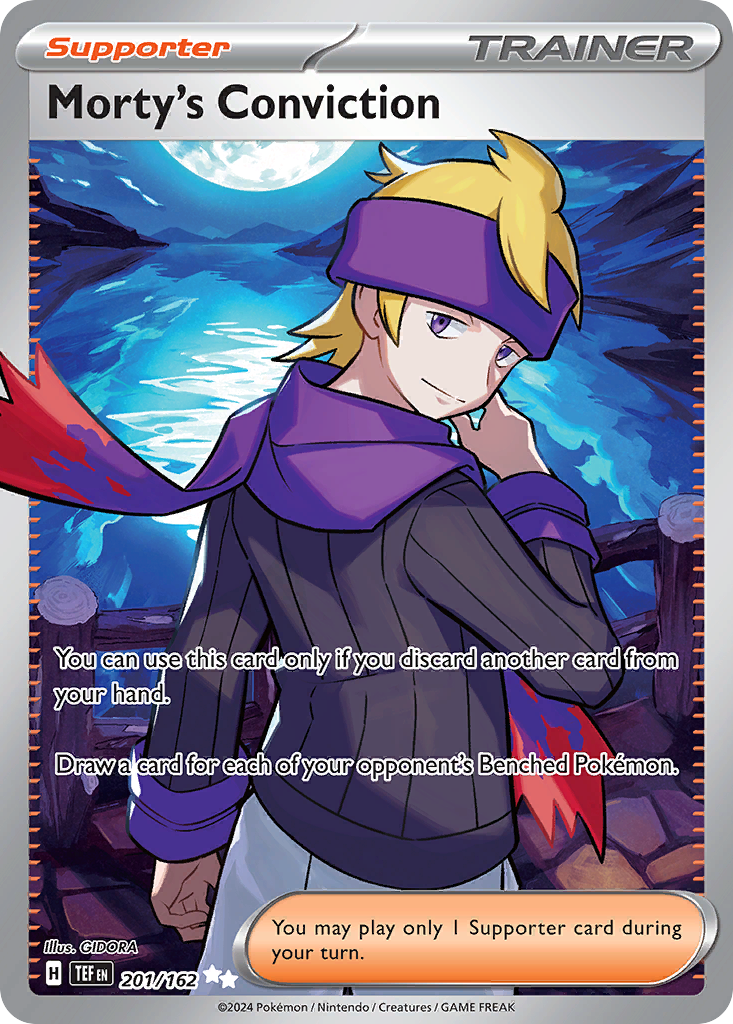 201/162 - Morty's Conviction HOLO - Temporal Forces - Ultra Rare