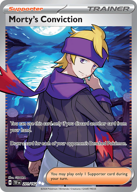 201/162 - Morty's Conviction HOLO - Temporal Forces - Ultra Rare