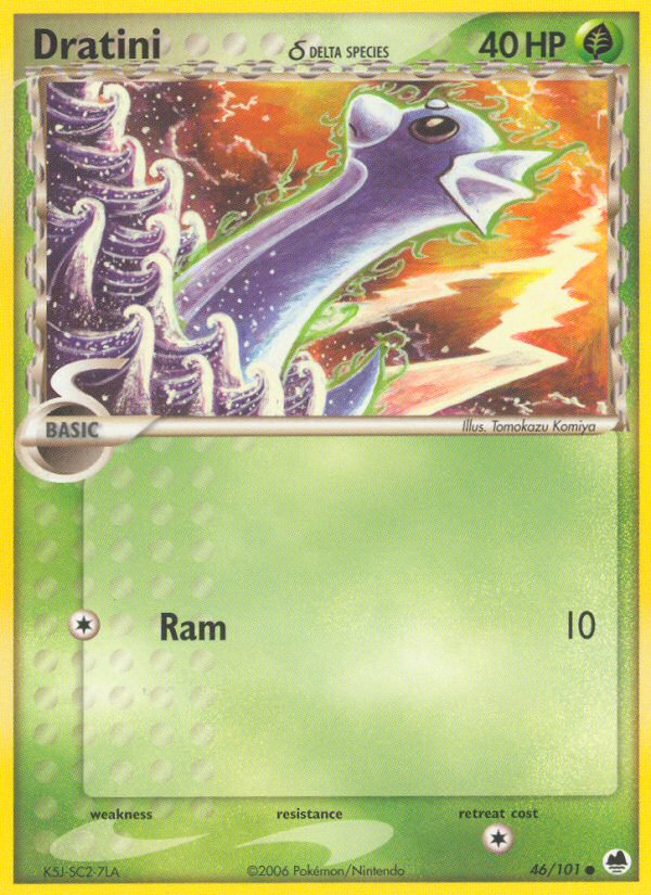 46/101 - Dratini - Dragon Frontiers - Common