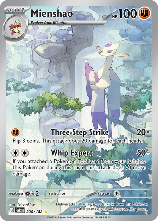 200/182 - Mienshao HOLO - Paradox Rift - Illustration Rare