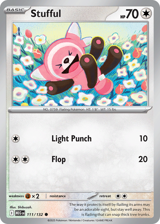 111/132 - Stufful - Mega Evolution - Common