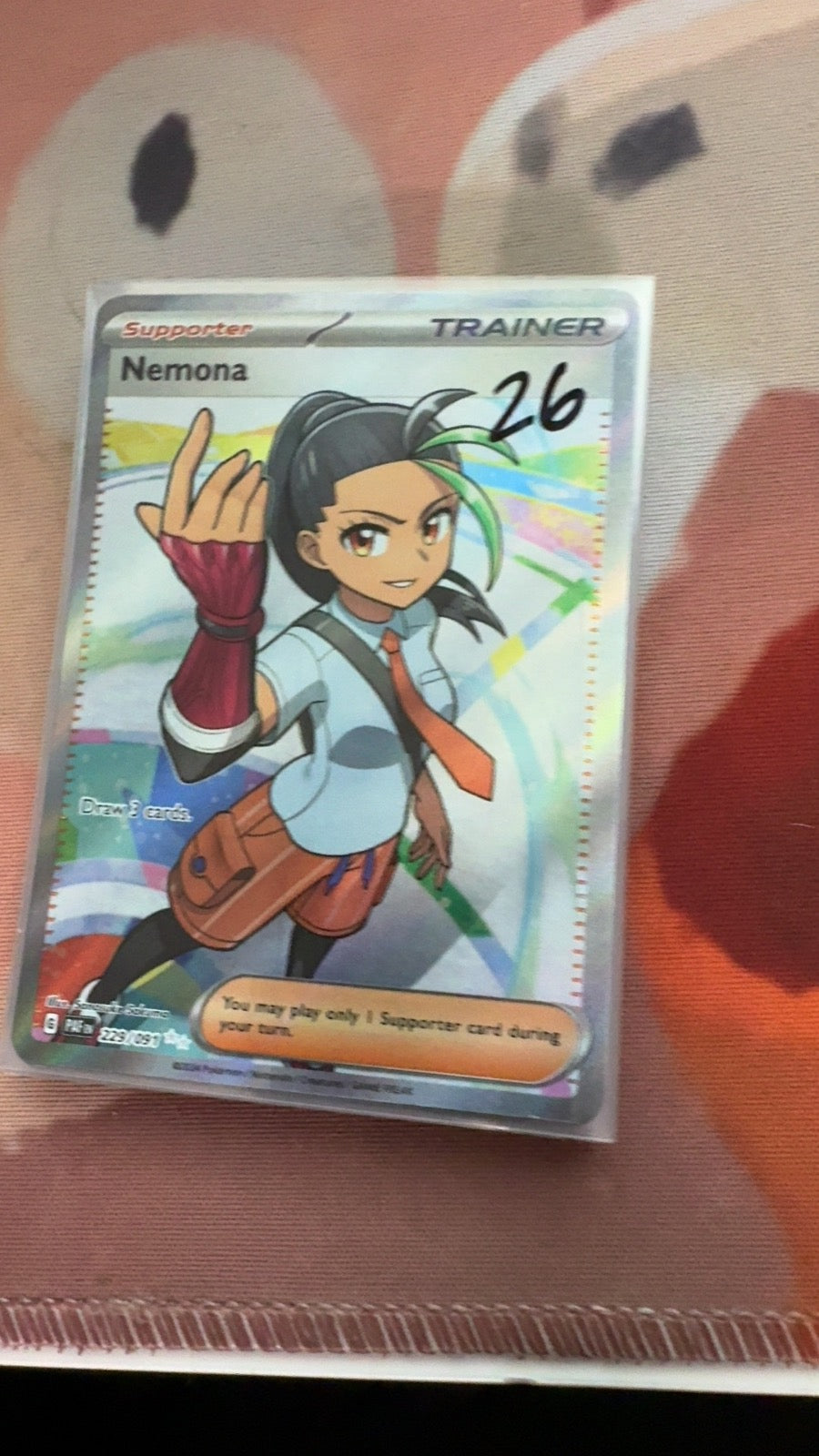 229/091 - Nemona HOLO - Paldean Fates - Ultra Rare