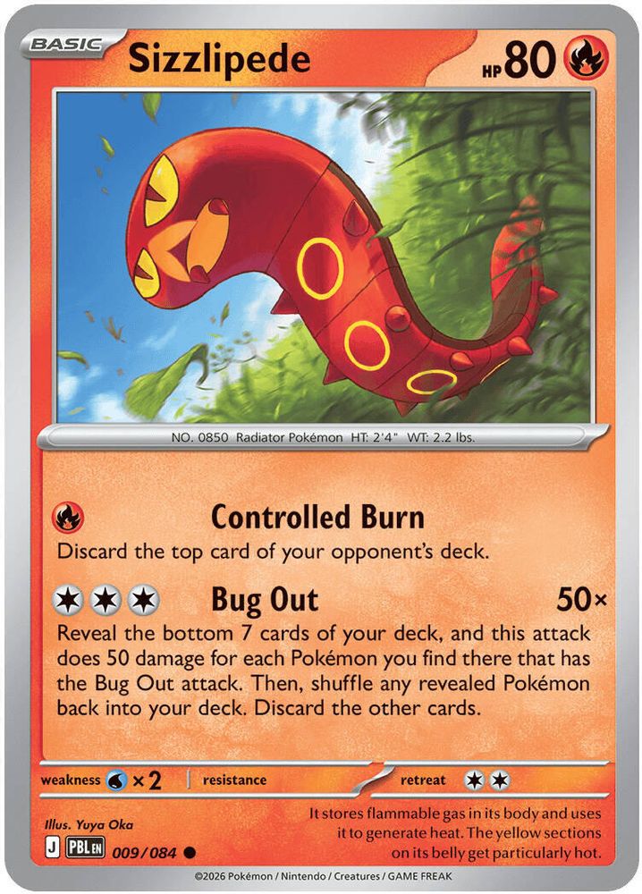 009/084 - Sizzlipede - Pitch Black - Common