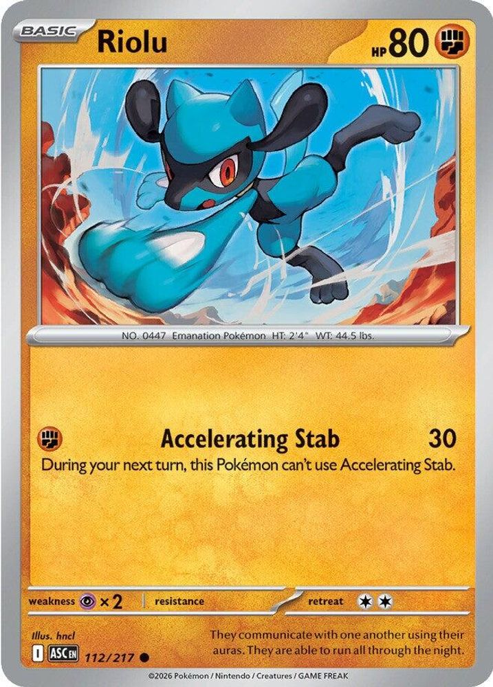 112/217 - Riolu - Ascended Heroes - Common