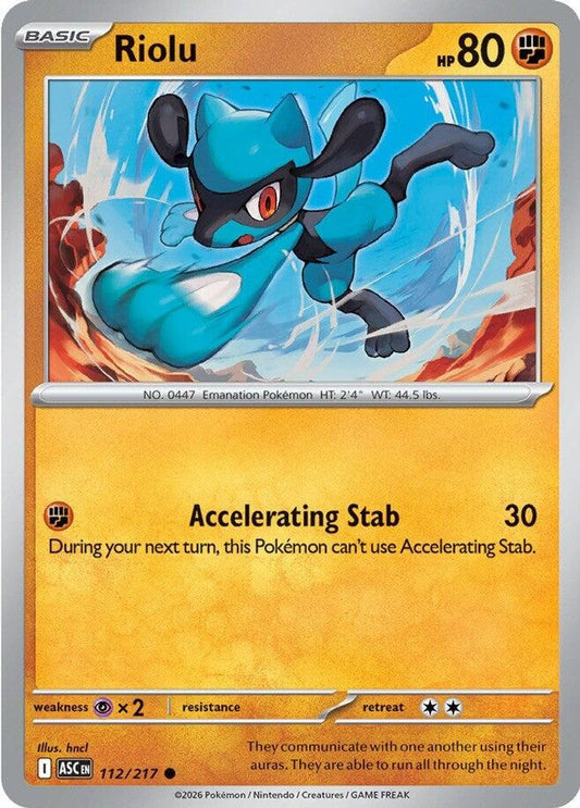 112/217 - Riolu - Ascended Heroes - Common