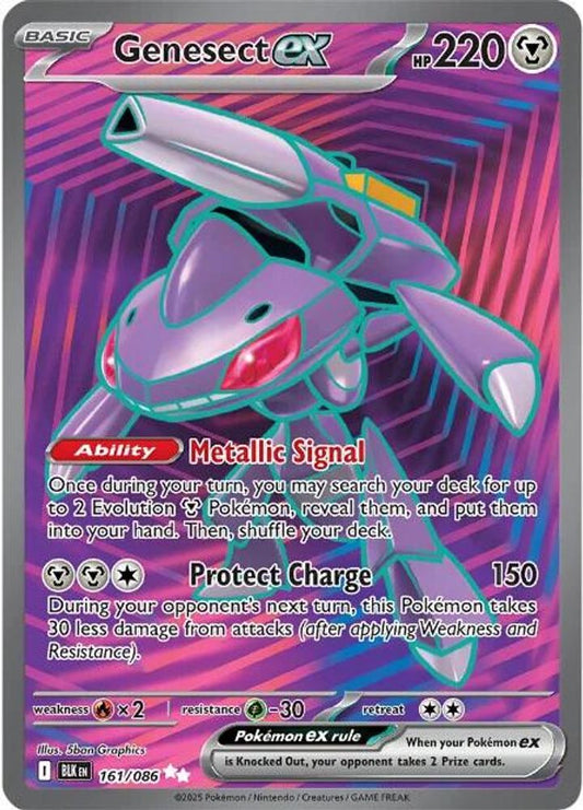 161/086 - Genesect ex HOLO - Black Bolt - Ultra Rare