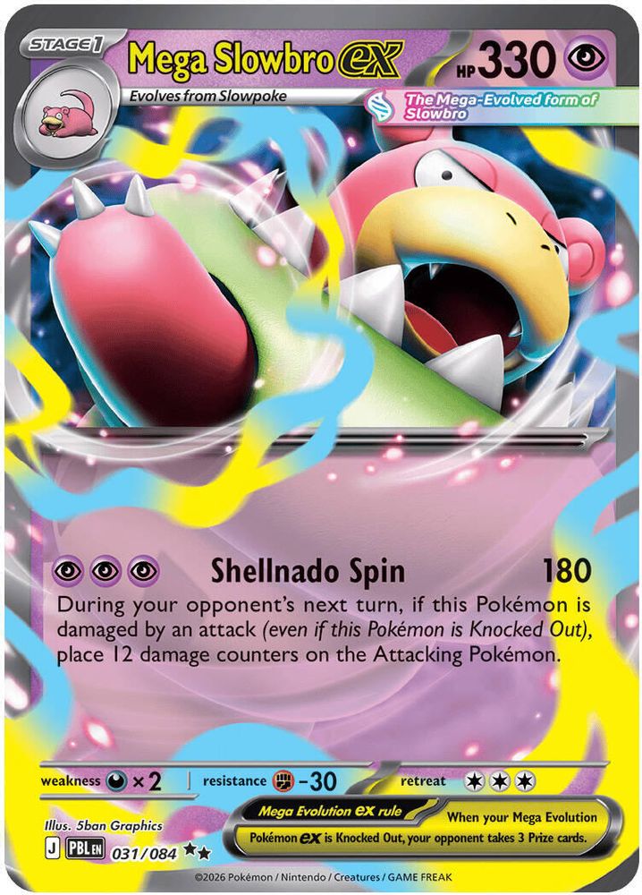 031/084 - Mega Slowbro ex - Pitch Black - Double Rare