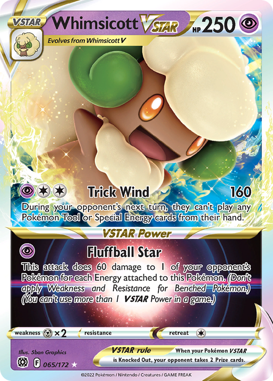065/172 - Whimsicott VSTAR HOLO - Brilliant Stars - Ultra Rare