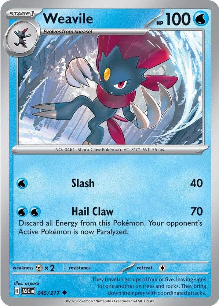 045/217 - Weavile - Ascended Heroes - Uncommon