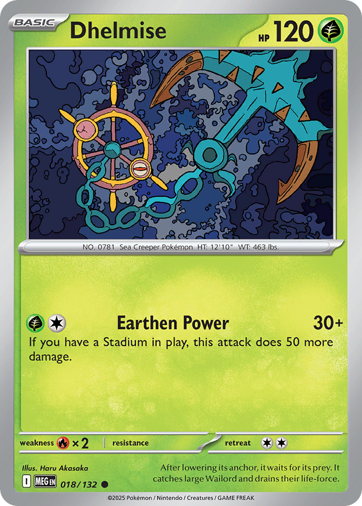 018/132 - Dhelmise - Mega Evolution - Common