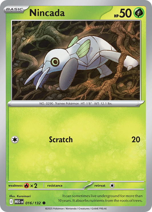 016/132 - Nincada - Mega Evolution - Common