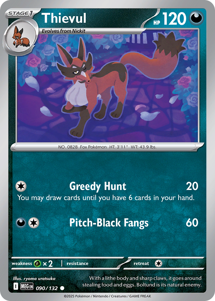 090/132 - Thievul - Mega Evolution - Common