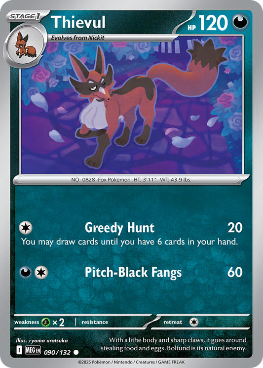 090/132 - Thievul - Mega Evolution - Common