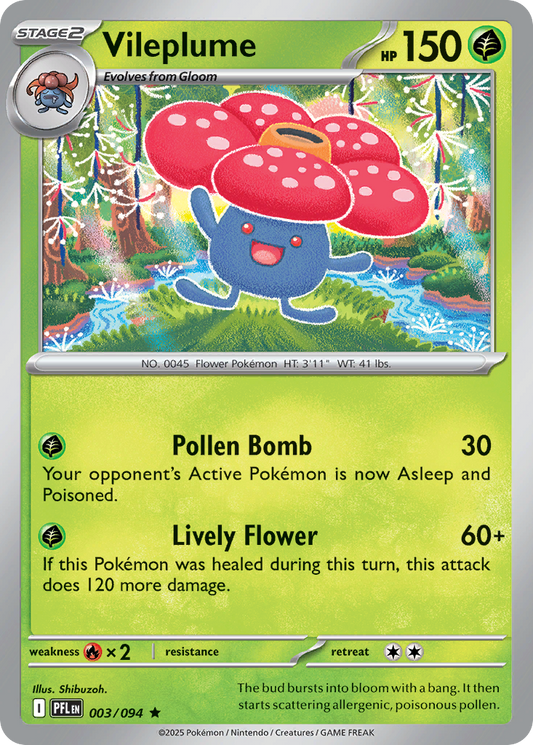 003/094 - Vileplume - Phantasmal Flames - Rare