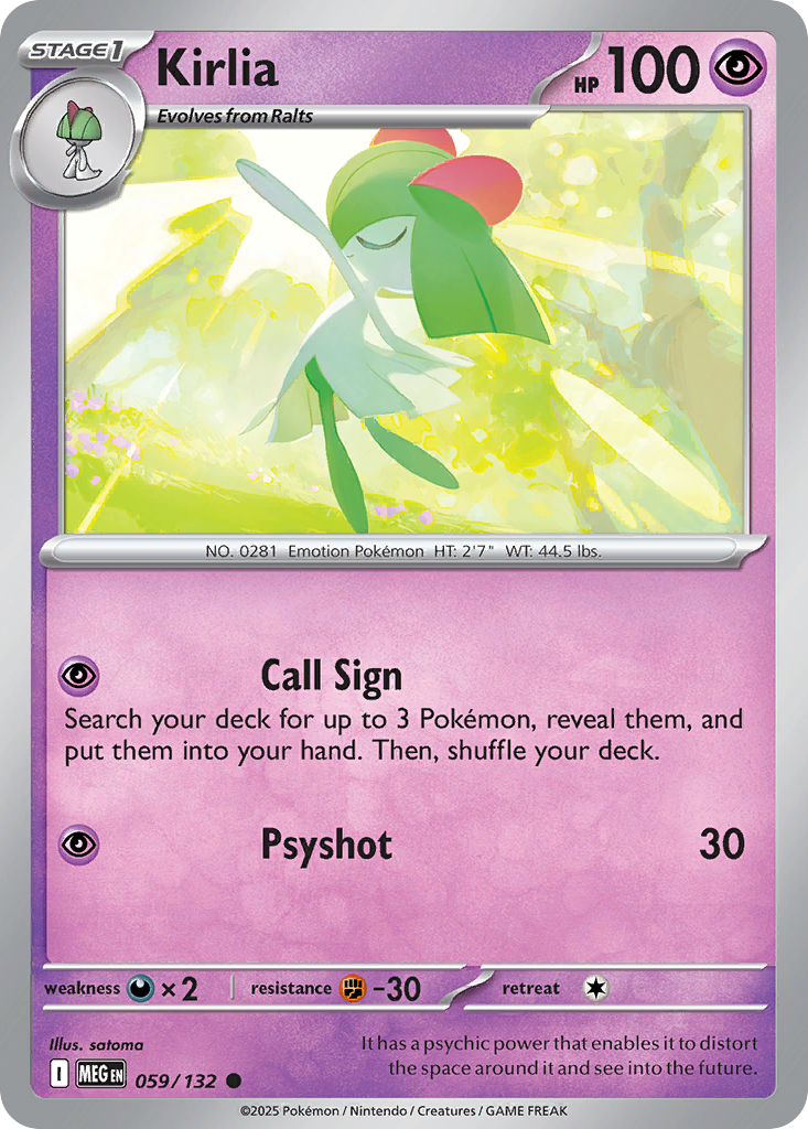 059/132 - Kirlia - Mega Evolution - Common