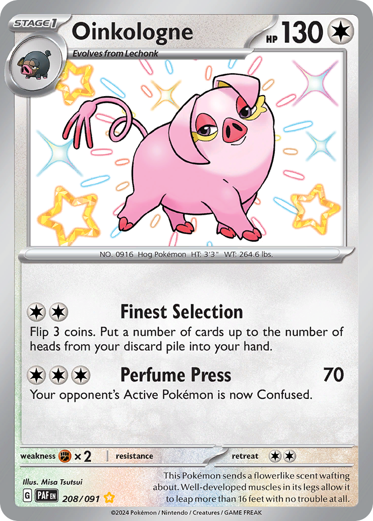 208/091 - Oinkologne HOLO - Paldean Fates - Shiny Rare