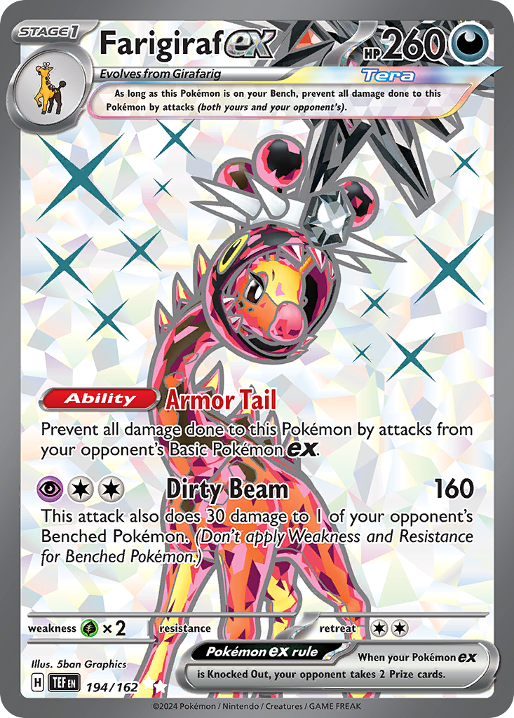 194/162 - Farigiraf ex HOLO - Temporal Forces - Ultra Rare