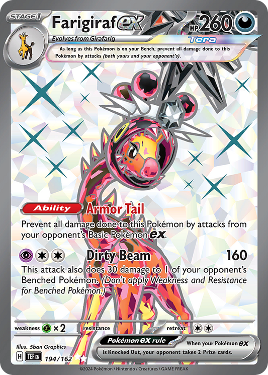 194/162 - Farigiraf ex HOLO - Temporal Forces - Ultra Rare
