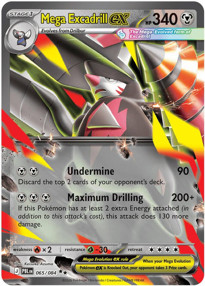 065/084 - Mega Excadrill ex - Pitch Black - Double Rare