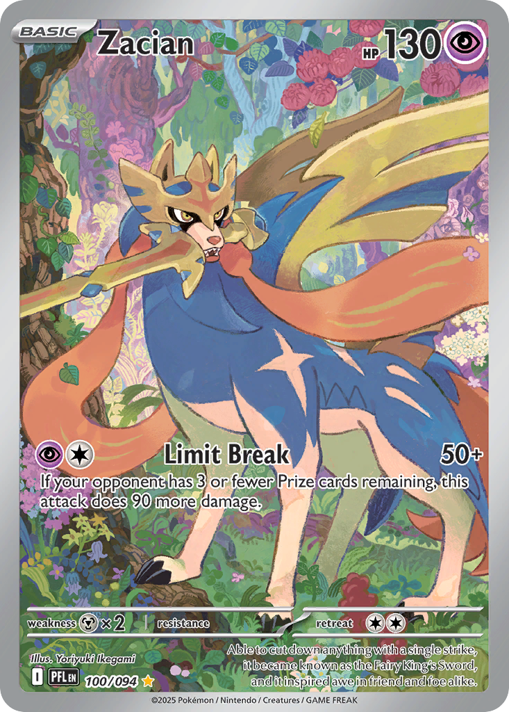 100/094 - Zacian HOLO - Phantasmal Flames - Illustration Rare