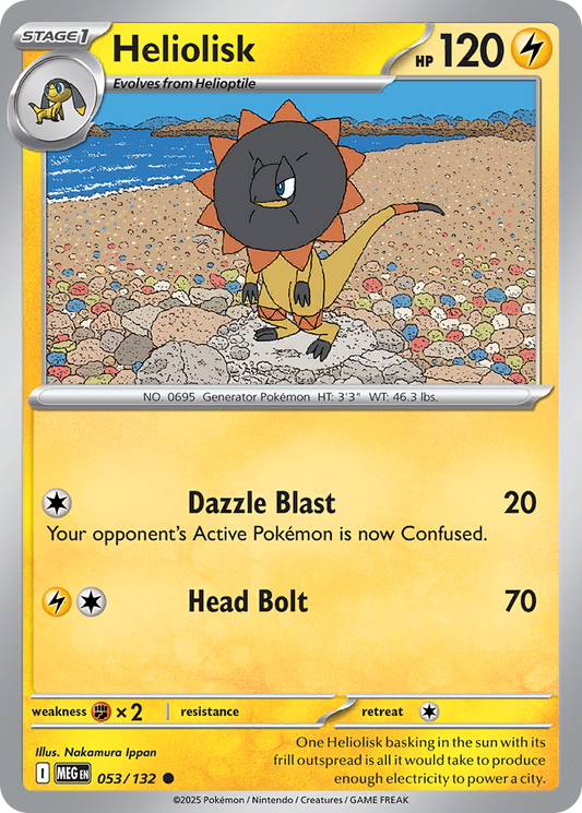 053/132 - Heliolisk - Mega Evolution - Common
