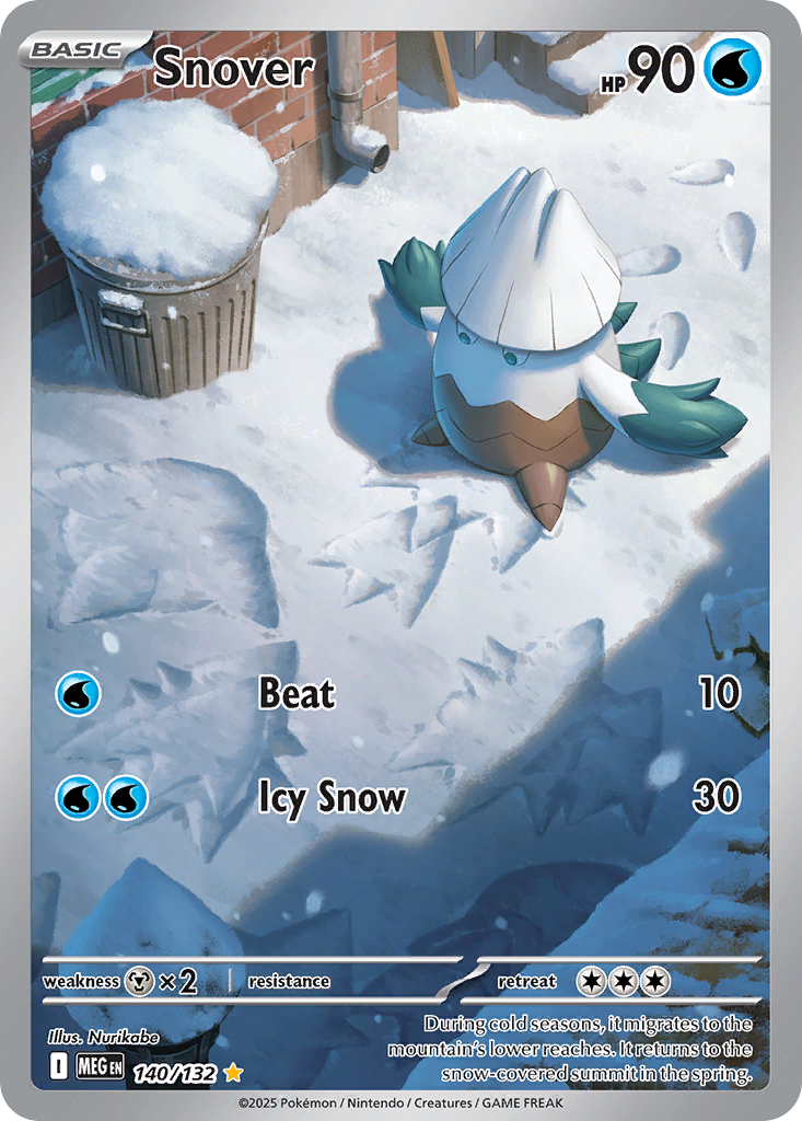 140/132 - Snover HOLO - Mega Evolution - Illustration Rare