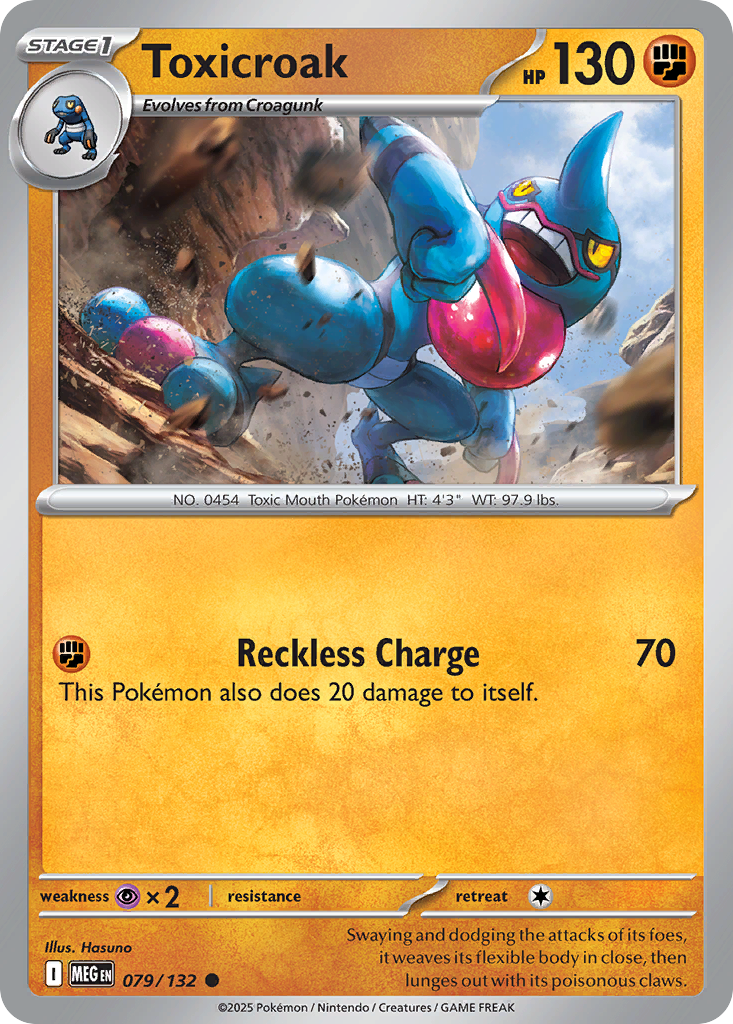 079/132 - Toxicroak - Mega Evolution - Common