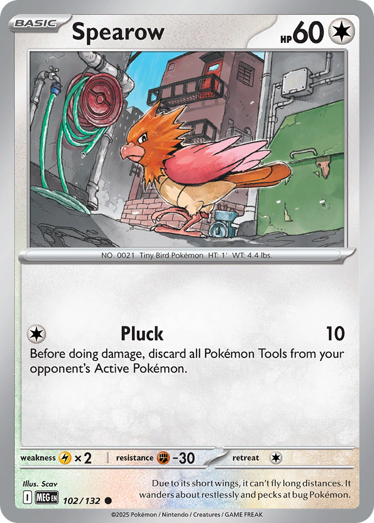 102/132 - Spearow - Mega Evolution - Common