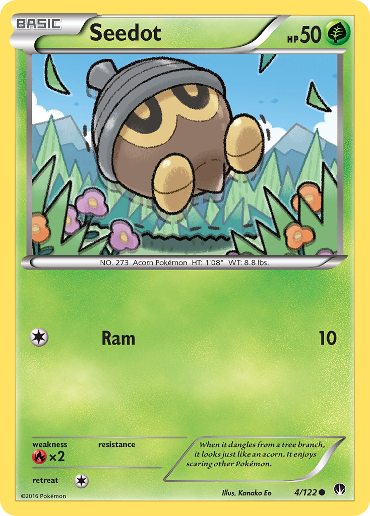 4/122 - Seedot REVERSE HOLO - BREAKpoint - Common