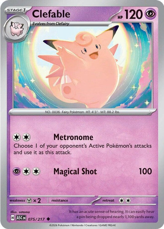 075/217 - Clefable - Ascended Heroes - Uncommon