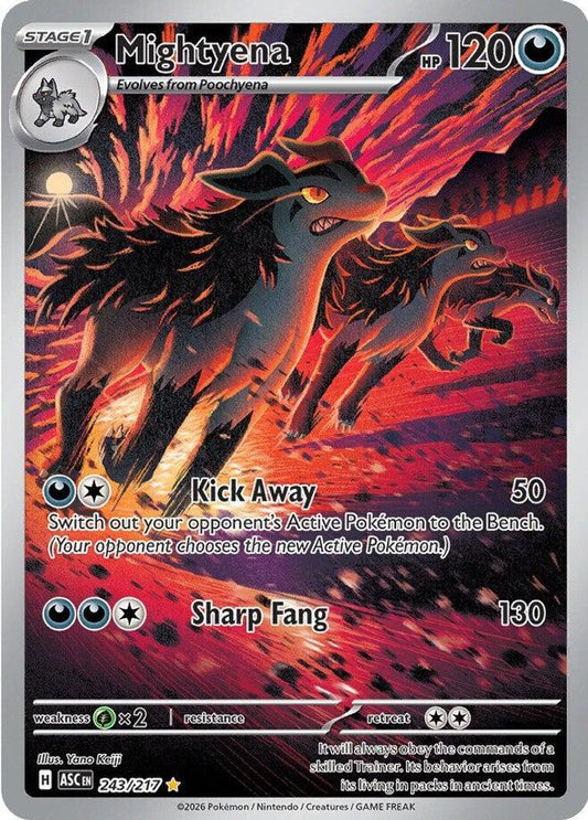 243/217 - Mightyena HOLO - Ascended Heroes - Illustration Rare