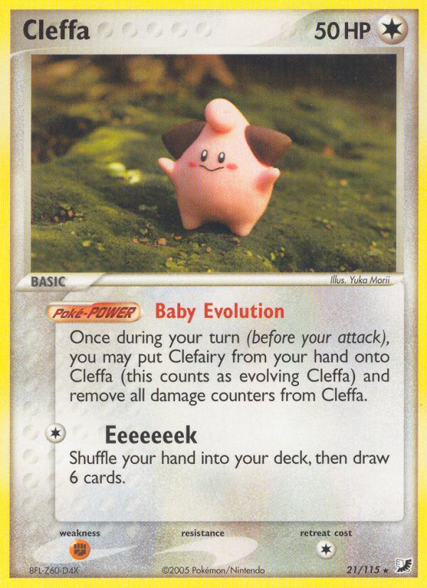 21/115 - Cleffa - Unseen Forces - Rare