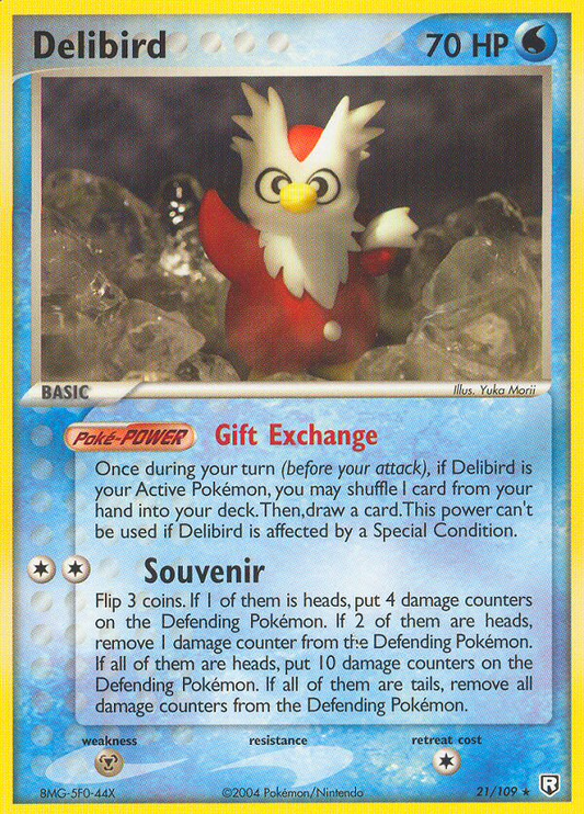21/109 - Delibird - Team Rocket Returns - Rare